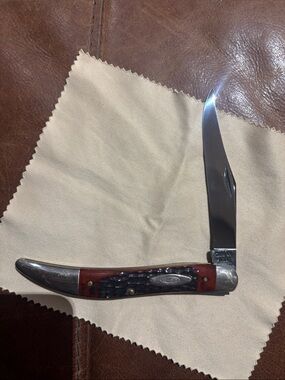 Case XX 61093 red bone Texas toothpick 9 dot 1971 pocketknife knife